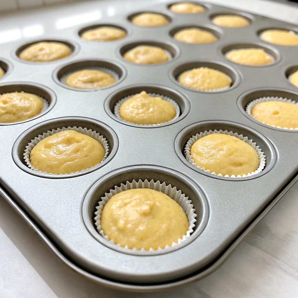 Mini Muffins: The Ultimate Guide for Easy, Delicious Bites 6 mini-muffins-pan-batter